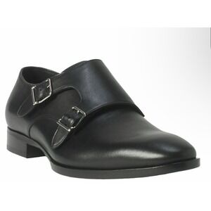 Ralph Lauren Collection Size 9.5D Gavrie Monk Strap Dress Shoes Black Leather